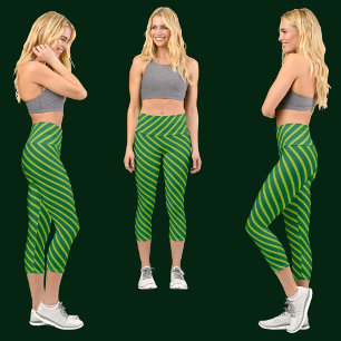 Colourful Abstract Pattern Capri Leggings