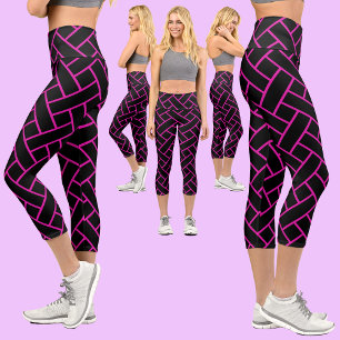 Colourful Abstract Pattern Capri Leggings