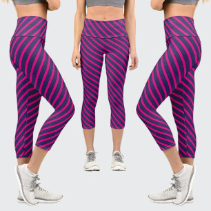 Colourful Abstract Pattern Capri Leggings