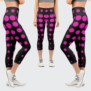 Colourful Abstract Pattern Capri Leggings