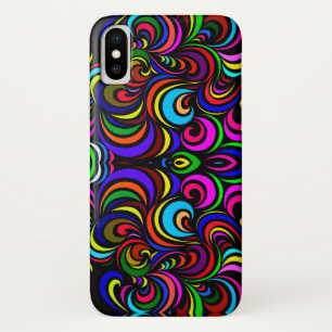 Colourful abstract pattern iPhone x case