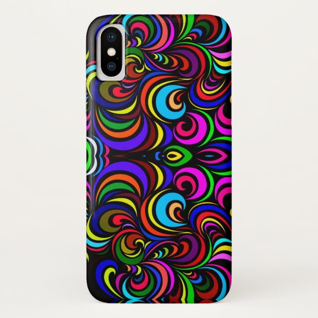 Colourful abstract pattern Case-Mate iPhone case (Back)
