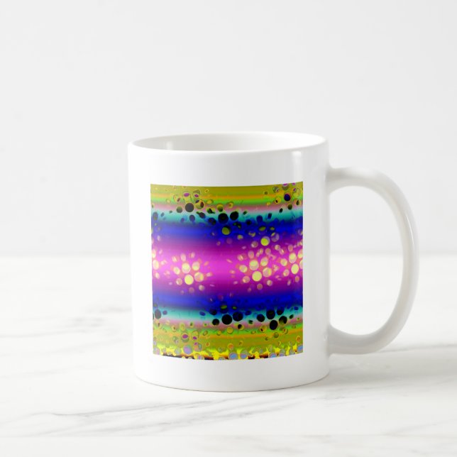 Colourful Abstract Pattern Coffee Mug (Right)