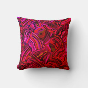 Colourful abstract pattern cushion