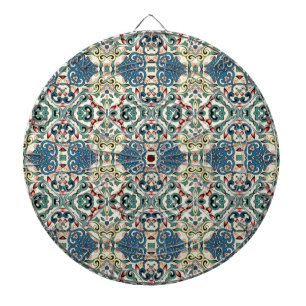 Colourful Abstract Pattern Dartboard