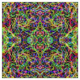 Colourful abstract pattern fabric