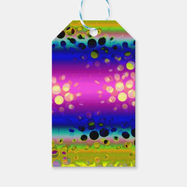 Colourful Abstract Pattern Gift Tags (Front)
