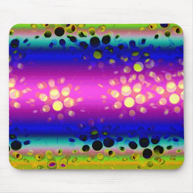 Colourful Abstract Pattern Mouse Pad (Front)
