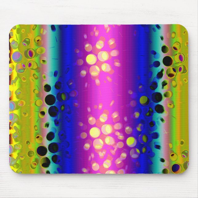 Colourful Abstract Pattern Mouse Pad (Front)