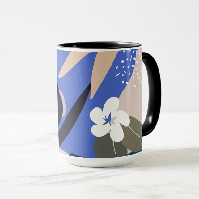 Colourful abstract pattern mug (Front Right)