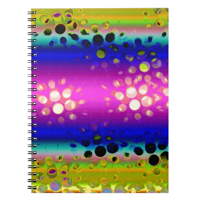 Colourful Abstract Pattern Notebook (Front)