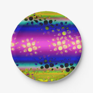 Colourful Abstract Pattern Paper Plate