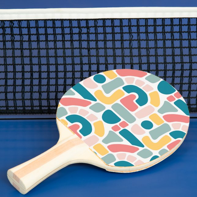 Colourful Abstract Pattern Ping Pong Paddle (Insitu)