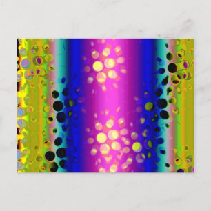 Colourful Abstract Pattern Postcard