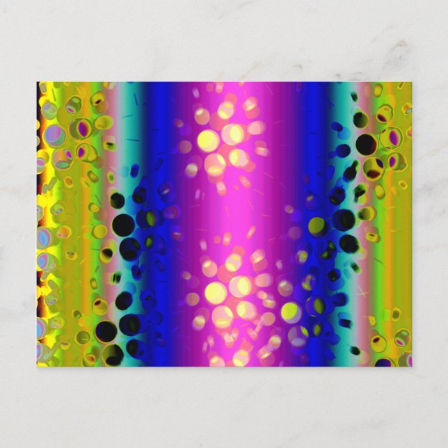 Colourful Abstract Pattern Postcard (Front)
