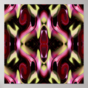Colourful Abstract Pattern Poster