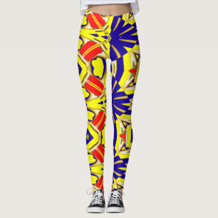 Colourful abstract pattern "Ratti_Creative_Arts" Leggings