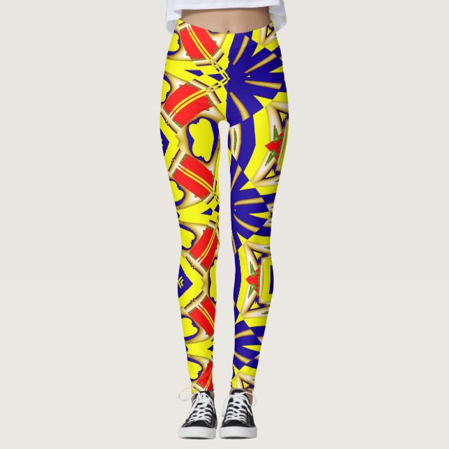 Colourful abstract pattern "Ratti_Creative_Arts"   Leggings (Front)