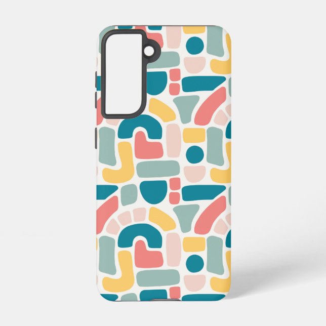 Colourful Abstract Pattern Samsung Galaxy S21 Case (Back)