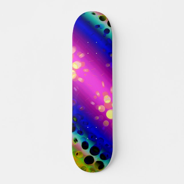 Colourful Abstract Pattern Skateboard (Front)