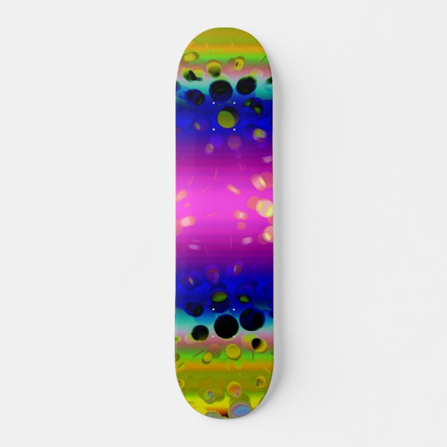 Colourful Abstract Pattern Skateboard (Front)