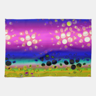 Colourful Abstract Pattern Tea Towel