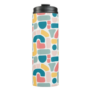 Colourful Abstract Pattern Thermal Tumbler