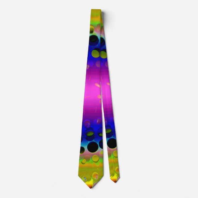 Colourful Abstract Pattern Tie (Front)