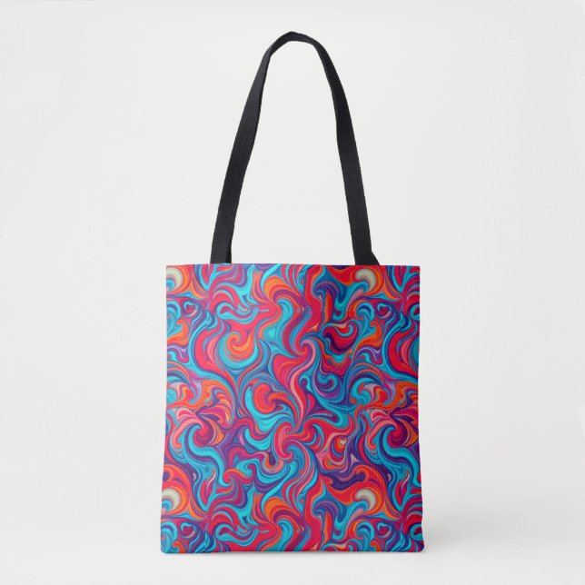 Colourful Abstract Pattern Tote Bag (Front)