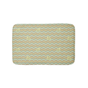 colourful abstract pattern, waves bath mat