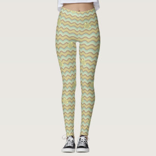 colourful abstract pattern, waves leggings