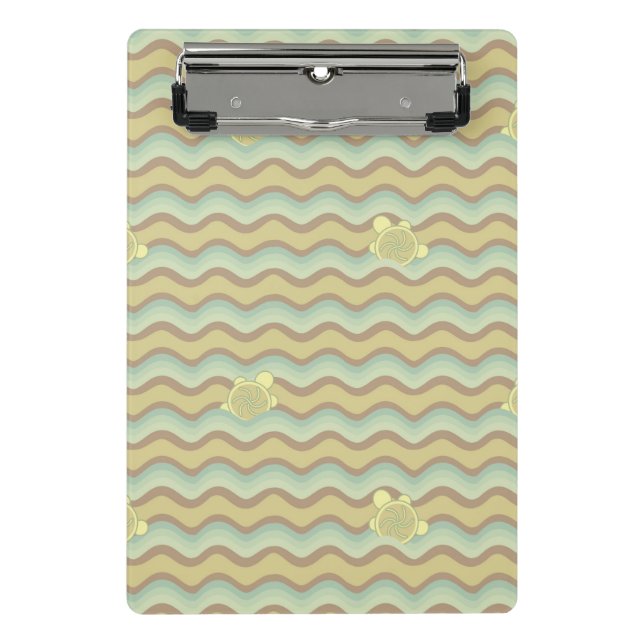 colourful abstract pattern, waves mini clipboard (Front)