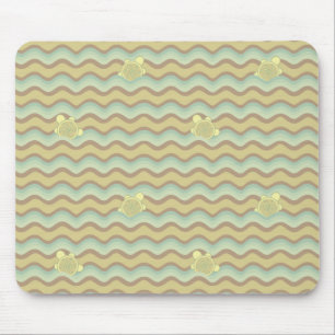 colourful abstract pattern, waves mouse pad
