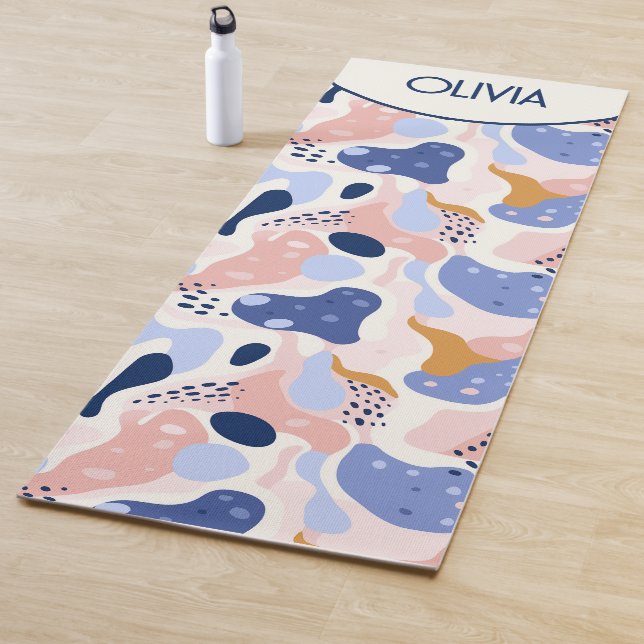 Colourful Abstract Pattern Yoga Mat (In Situ)