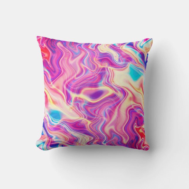 Colourful Abstract Patterns Cushion (Front)