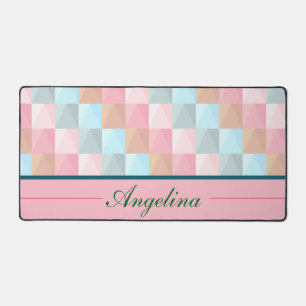 Colourful Abstract Personalised Desk Mat