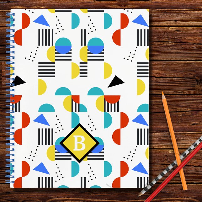 Colourful Abstract Personalised School Notebook (Creator Uploaded)