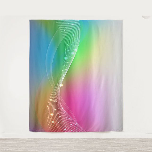 Colourful Abstract Photo Backdrop Tapestry (Front)