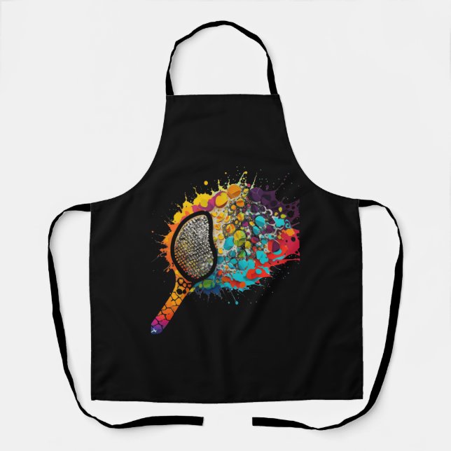Colourful Abstract Pickleball Design   Apron (Front)