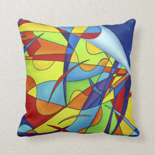 Colourful, Abstract Pillow