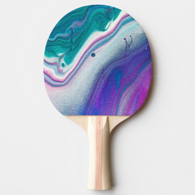 Colourful Abstract Ping Pong Paddle (Front)