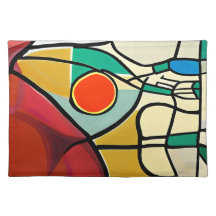Colourful Abstract Placemats