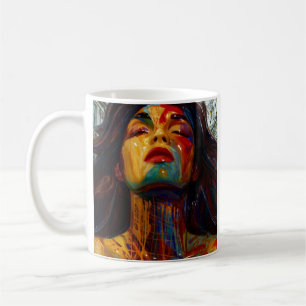Colourful Abstract Portrait Coffee Mug