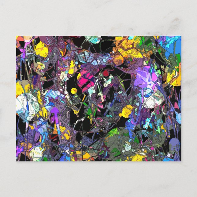 Colourful Abstract Postcard (Front)