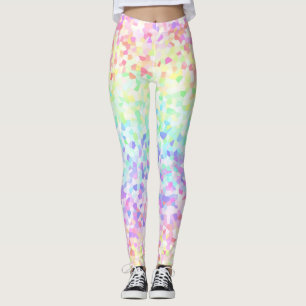Colourful Abstract Rainbow Sprinkles Leggings