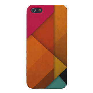 colourful abstract retro art linear geometric cover for iPhone 5/5S