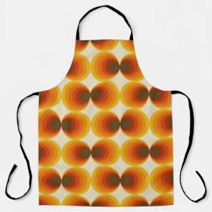 Colourful Abstract Retro Geometric Pattern Apron