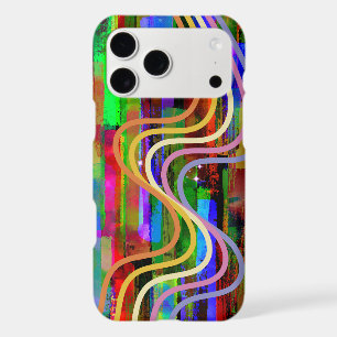 Colourful Abstract Retro Wave Phone Case