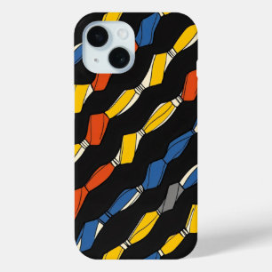Colourful Abstract Rope Pattern iPhone 15 Case