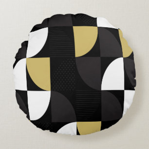 Colourful Abstract    Round Cushion